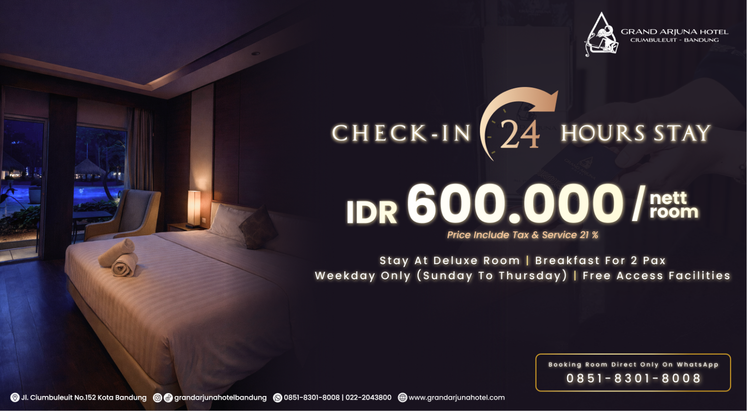 check-in 24 HOURS STAY web