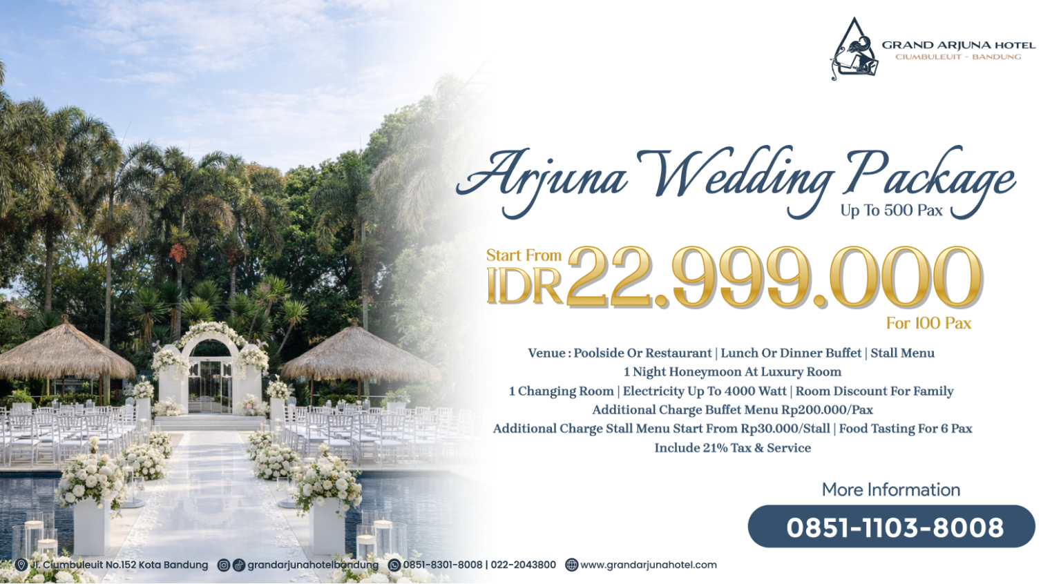 arjuna wedding package web